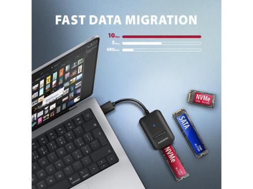 Axagon ADM2-AM M.2 SSD Adapter