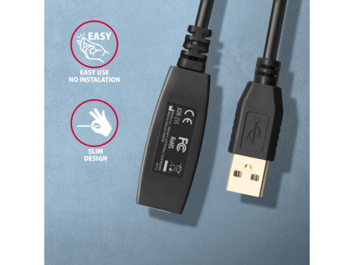 Axagon ADR-215 USB 2.0 Hosszabbító 15m
