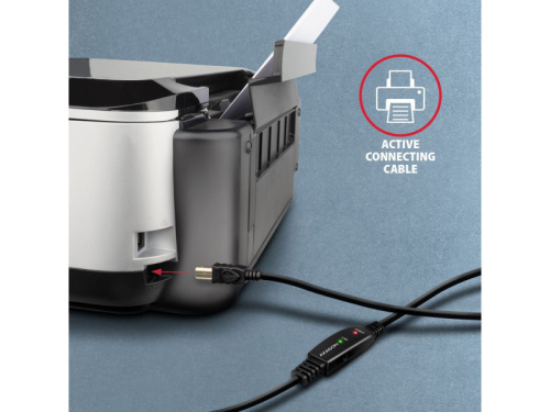 Axagon ADR-220B USB Jelerősítő Kábel 20m