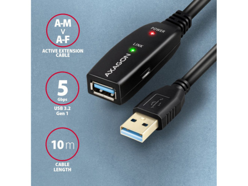 Axagon ADR-310 Aktív USB Hosszabbító 10m
