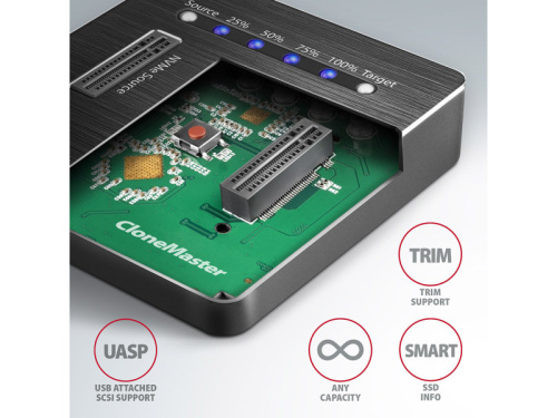 Axagon ADSA-M2C SSD Dokkoló