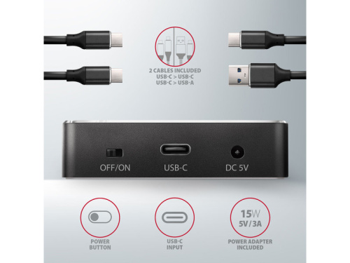 Axagon ADSA-M2C SSD Dokkoló