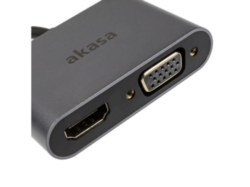 Akasa USB-C - HDMI + VGA Adapter