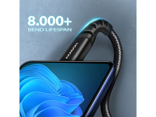 Axagon BUCM-AM15AB USB-C kábel 1.5m