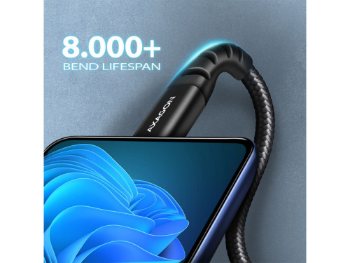 Axagon BUCM-CM15AB USB-C Kábel 1.5m