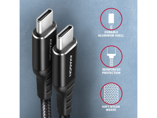 Axagon BUCM-CM20AB USB-C kábel 2 m