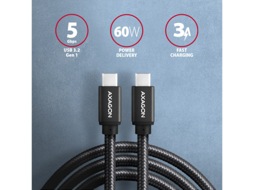 Axagon BUCM3-CM30AB USB-C kábel 3 m