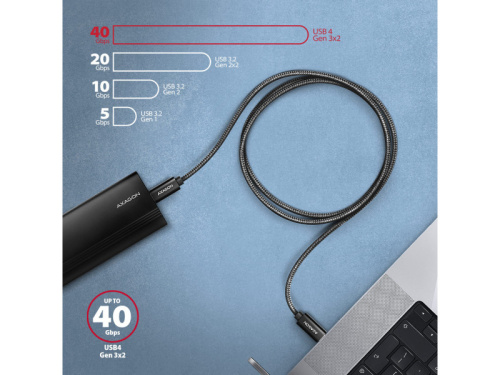 Axagon NewGEN+ USB-C Kábel 1m
