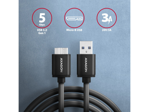 Axagon BUMM3-AM10AB USB Kábel