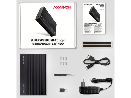 Axagon EE35-GTR HDD Ház