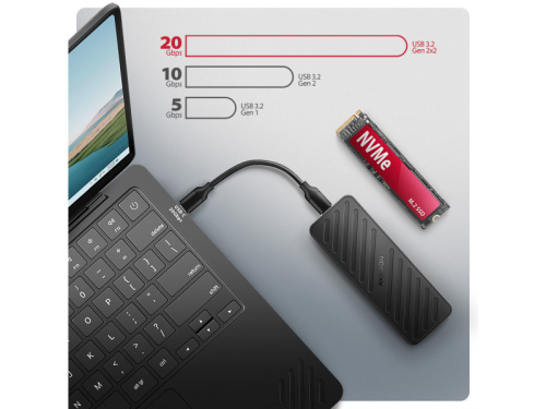 Axagon EEM2-20G SSD Ház