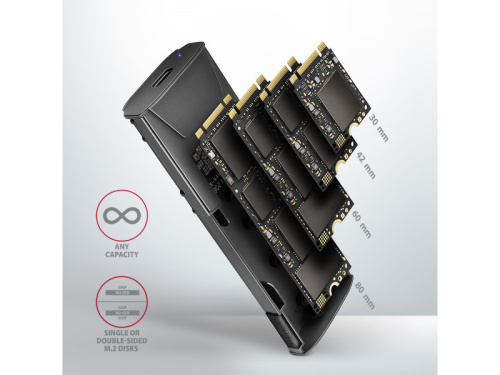 Axagon EEM2-GTS2 SSD ház