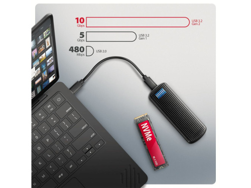 Axagon EEM2-SC SSD Ház