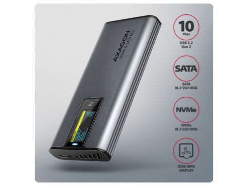 Axagon EEM2-SD2 SSD Ház