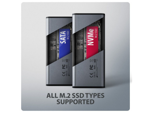 Axagon EEM2-SD2 SSD Ház