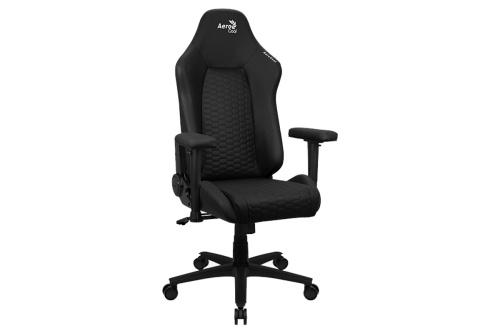 Aerocool CROWN Leatherette - All Black - Fekete - Gamer Szék