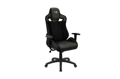 Aerocool EARL AeroSuede Iron Black - Fekete - Gamer Szék