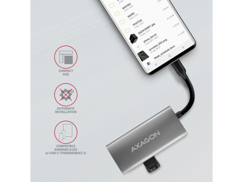 Axagon HMC-4G2 USB-C Hub
