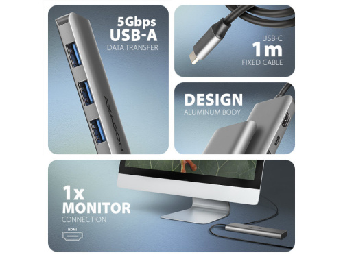 Axagon HMC-5H USB-C Hub