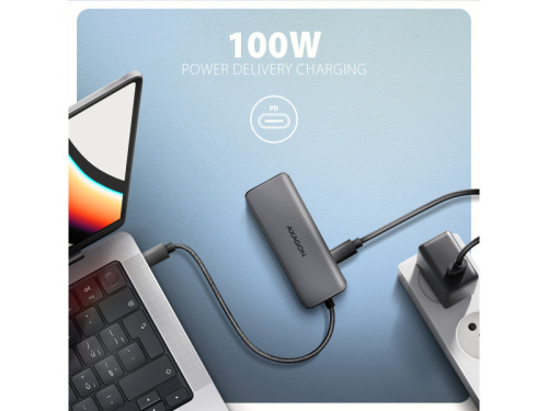 Axagon HMC-5H8K 5 az 1-ben USB-C Hub