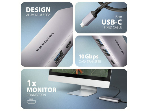 Axagon HMC-6G2L USB-C Hub