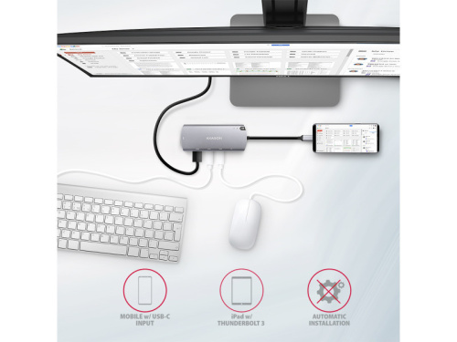 Axagon HMC-6M2 6in1 USB-C Hub