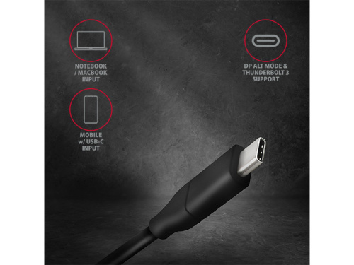 Axagon RVC-DPC USB-C - DisplayPort Kábel