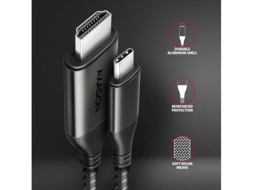 Axagon RVC-HI2MC USB-C - HDMI Adapterkábel 1.8m