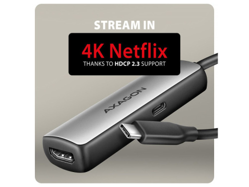 Axagon RVC-HI8KPD USB-C - HDMI Adapter