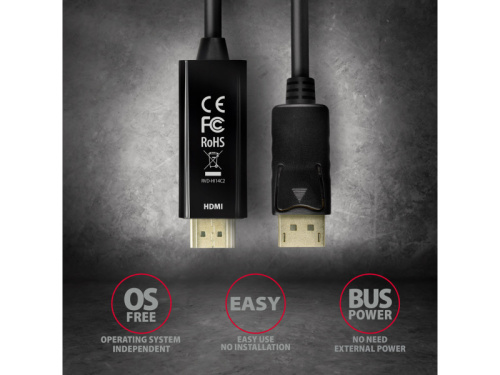 Axagon RVD-HI14C2 DP-HDMI Kábel