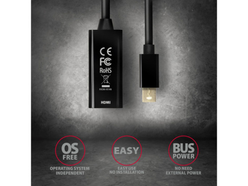 Axagon RVDM-HI14N Mini DP - HDMI Adapter