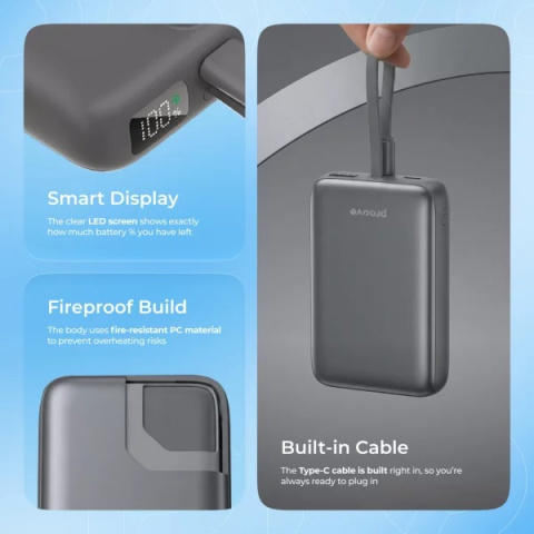 Proove Neutron Magsafe Vezeték Nélküli Gyorstöltő Powerbank 22.5W - 10000mAh