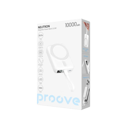 Proove Neutron Magsafe Vezeték Nélküli Gyorstöltő Powerbank 22.5W - 10000mAh