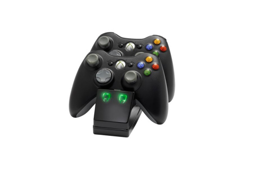 Venom VS2891 Xbox 360 - Fekete Dupla Töltőállomás + 2db Akkumulátor
