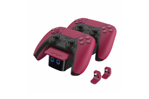 Venom VS5010 PS5 - Piros "Cosmic Red" Dupla Töltőállomás
