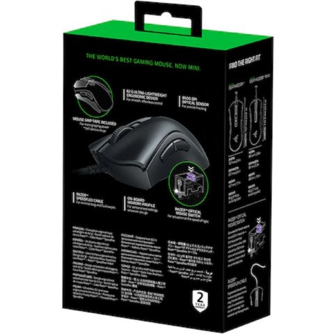 Razer Deathadder V2 Mini gaming egér + Mouse Grip Tapes