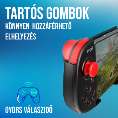 IPega PG-9217A - Vezeték Nélküli Kontroller - Okostelefon-Tartóval