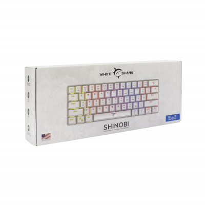 White Shark SHINOBI White Gaming Billentyűzet - US