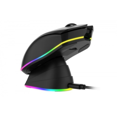 Dareu EM901X Vezeték Nélküli Gaming Egér + töltőállomás - RGB - 6000 DPI - Fekete - 1 év garancia