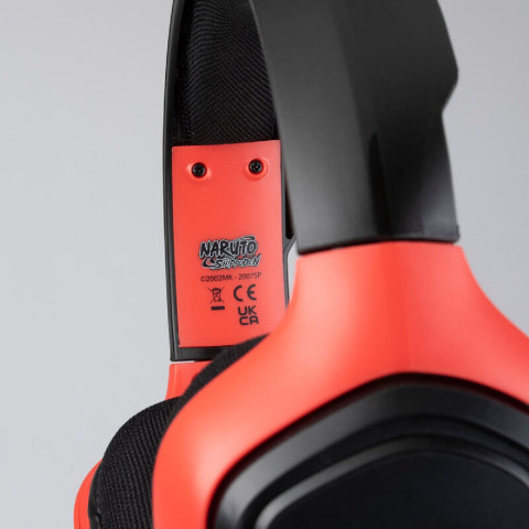 Konix Naruto Akatsuki Vezetékes Gaming Headset - Fekete-Piros