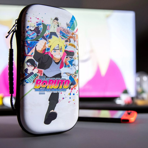 Konix BORUTO "Next Generations" Nintendo Switch/Lite utazó tok - fehér/mintás