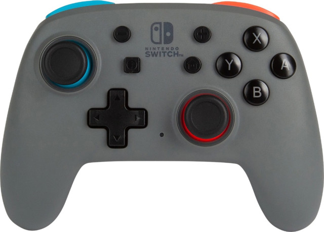 PowerA Nano Enhanced Nintendo Switch - Neon Blue-Red - Vezeték nélküli kontroller - Szürke