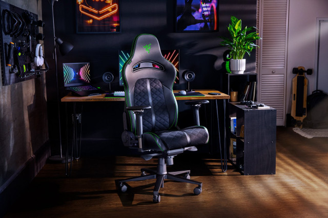 Razer Enki Gamer szék - fekete-zöld