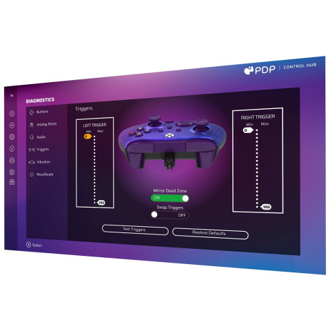 PDP Rematch Xbox Series X|S/XO/PC vezetékes gaming kontroller - Lila