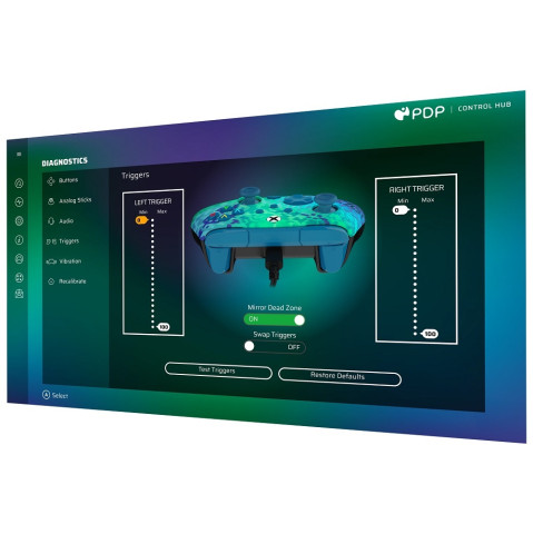 PDP Rematch Xbox Series X|S/XO/PC vezetékes gamer kontroller - Zöld