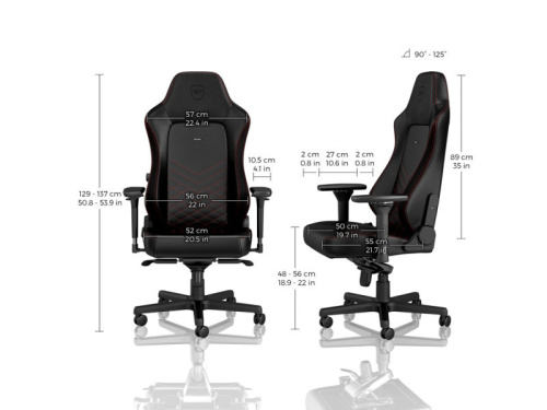 Noblechairs HERO Fekete/Piros Gamer Szék
