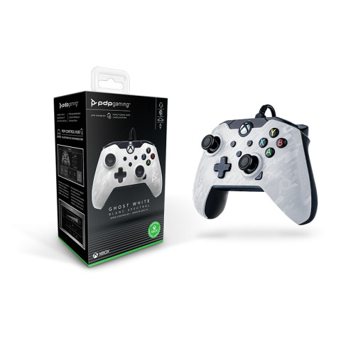 PDP Xbox Series X vezetékes gamer kontroller- Fehér terepmintás