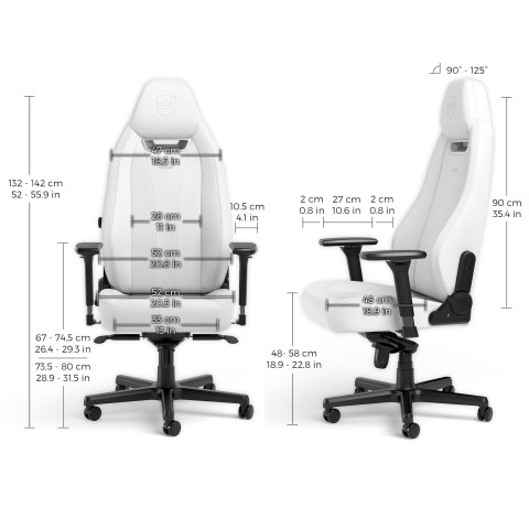 Noblechairs LEGEND White Edition Vinyl Gaming Szék