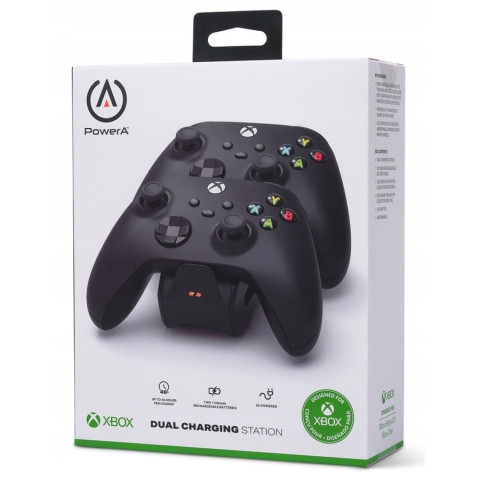 PowerA Xbox Series X|S/Xbox One Dual Charger kontroller töltőállomás - Fekete