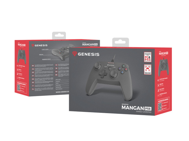 Genesis P58 Gamepad - Fekete